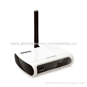 Android TV Box, 1GB DDR3 RAM, 4GB NAND Flash, Dual-core Cortex A9 1.6GHz CPUNew